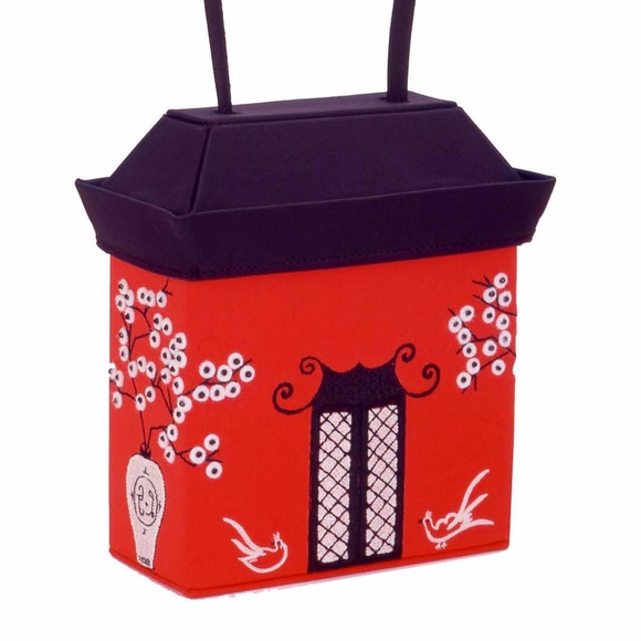 Lulu Guinness Handbags - LULU GUINNESS - $850 ICONIC Red PAGODA Ltd Ed Purse * In Met, V&A, Vogue